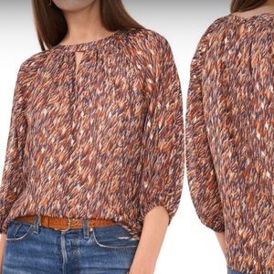 NWT Vince Camuto animal print top